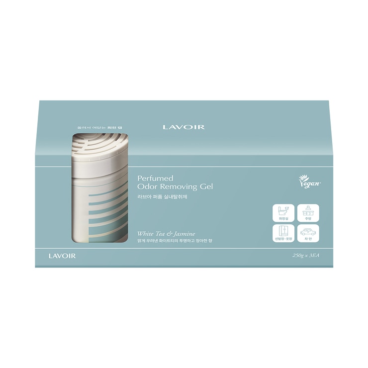 라브아 퍼퓸 실내탈취제 250g x 3 (화이트티&자스민) 라브아 퍼퓸 실내탈취제 250g x 3 (화이트티&자스민)