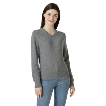 리디아 바인 여성 울캐시미어 브이넥 니트 리디아 바인 여성 울캐시미어 브이넥 니트