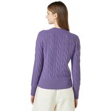 리디아 바인 여성 실크 캐시미어 케이블 스웨터 - 바이올렛, S 리디아 바인 여성 실크 캐시미어 케이블 스웨터 - 바이올렛, S