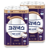 크리넥스 데코&소프트 3겹 화장지 40m x 30롤 x 2