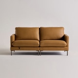 다우닝 코지 전체천연가죽 소파 3인