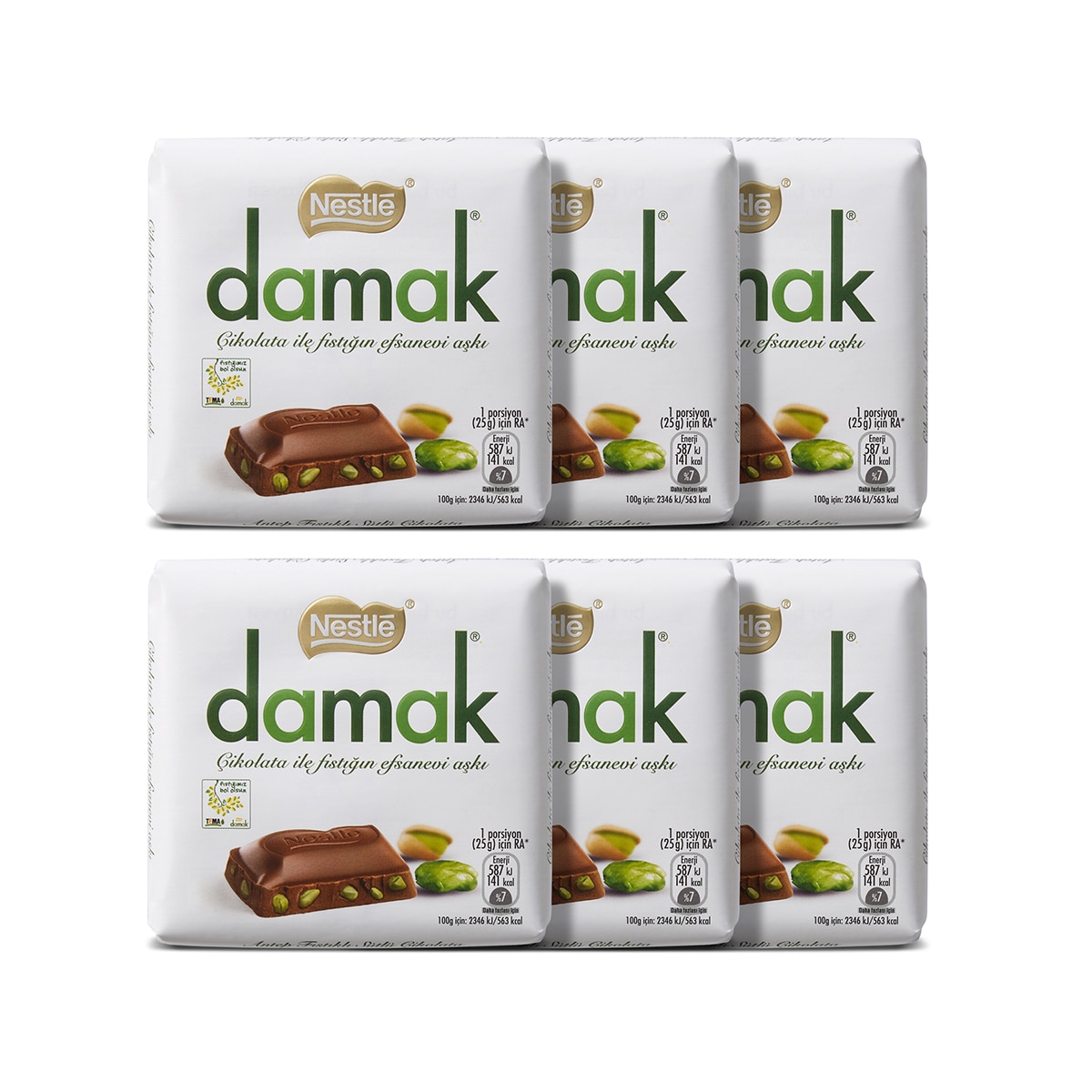 DAMAK 피스타치오 밀크 스퀘어 60g X 6