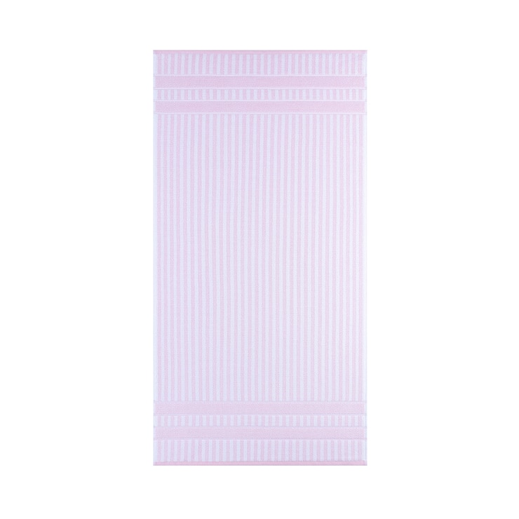 Welspun Living Harper Stripe 순면 바스타월 76x147cm - 핑크