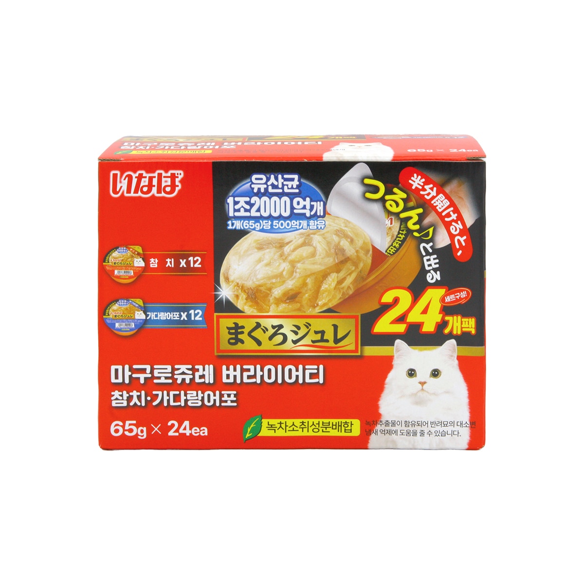 이나바 마구로쥬레 참치&가다랑어 65g x 24입