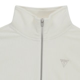 게스 여성 벨루어 코듀로이 집업 - 아이보리, L