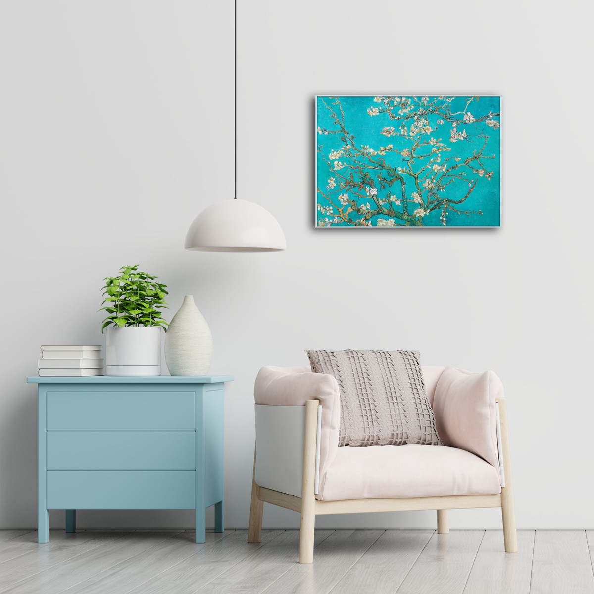 지클레 그림 액자 42x30cm - 고흐, 꽃피는 아몬드나무