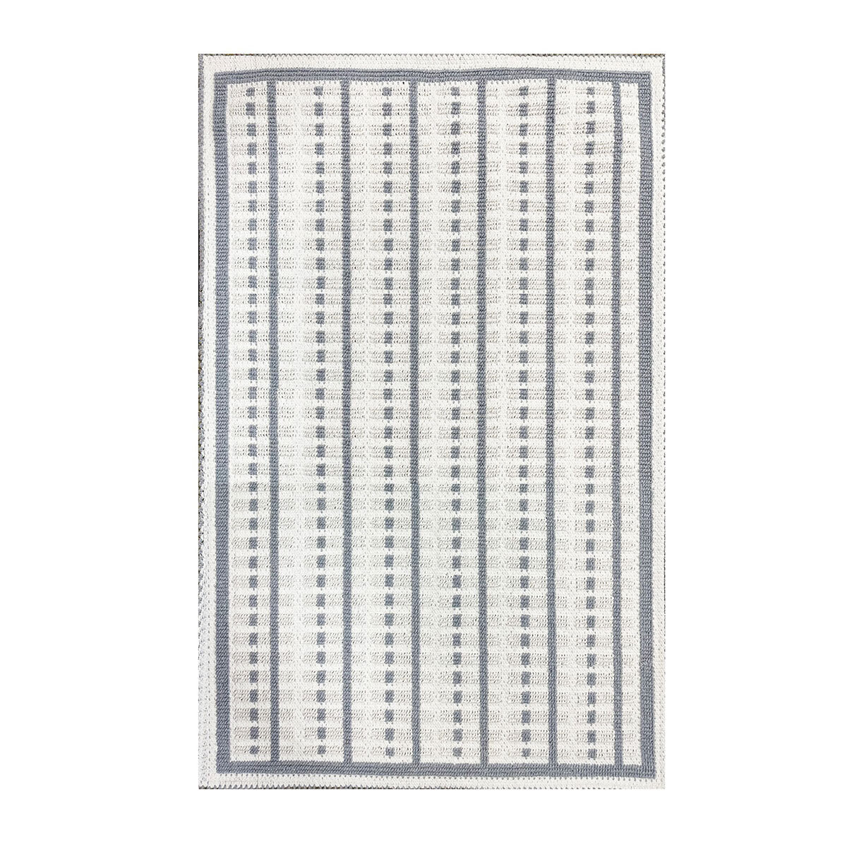 한일카페트 오가닉 면 엑센트 러그 60x100cm - 실버