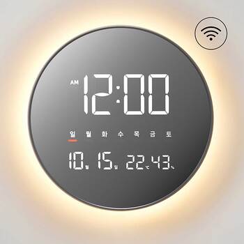 OWC 이클립스 스마트 무드등 LED WIFI 벽시계
