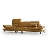 UND 에디션 NA6 천연 통가죽 소파 4인 - 러스트카멜