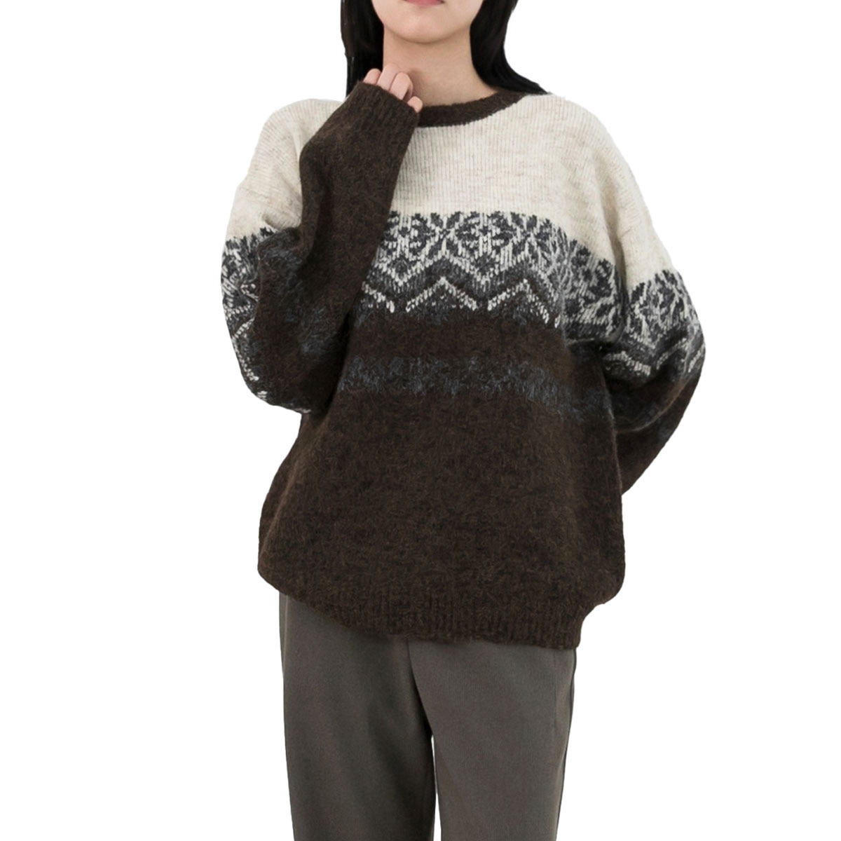 르샵 여성 오버핏 스웨터