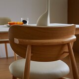 리비니아 노보 4인 세라믹 식탁 세트 - 내츄럴(프레임(식탁&의자))+그레이(세라믹 상판)