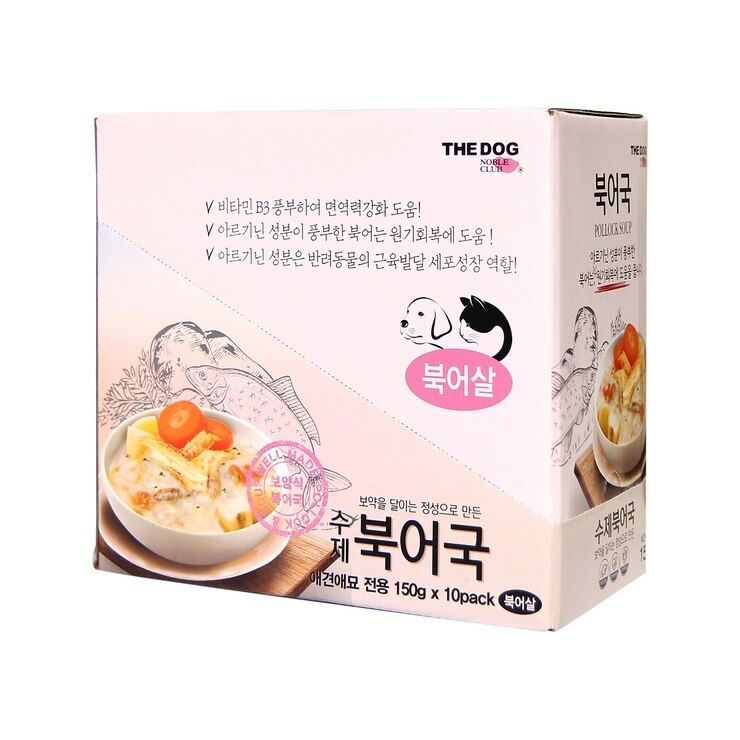 더독 수제 북어국 150g x 10 더독 수제 북어국 150g x 10