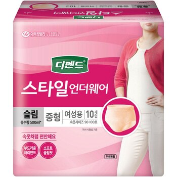 디펜드 스타일 언더웨어 슬림 중형 여성 10매 x 4 디펜드 스타일 언더웨어 슬림 중형 여성 10매 x 4