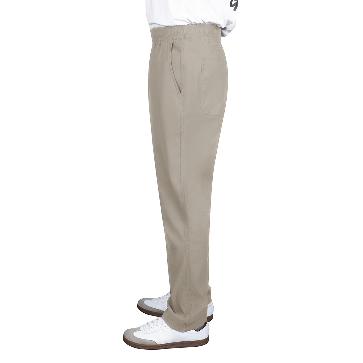 케네스콜 남성 테이퍼드 스트링 바지 - 베이지