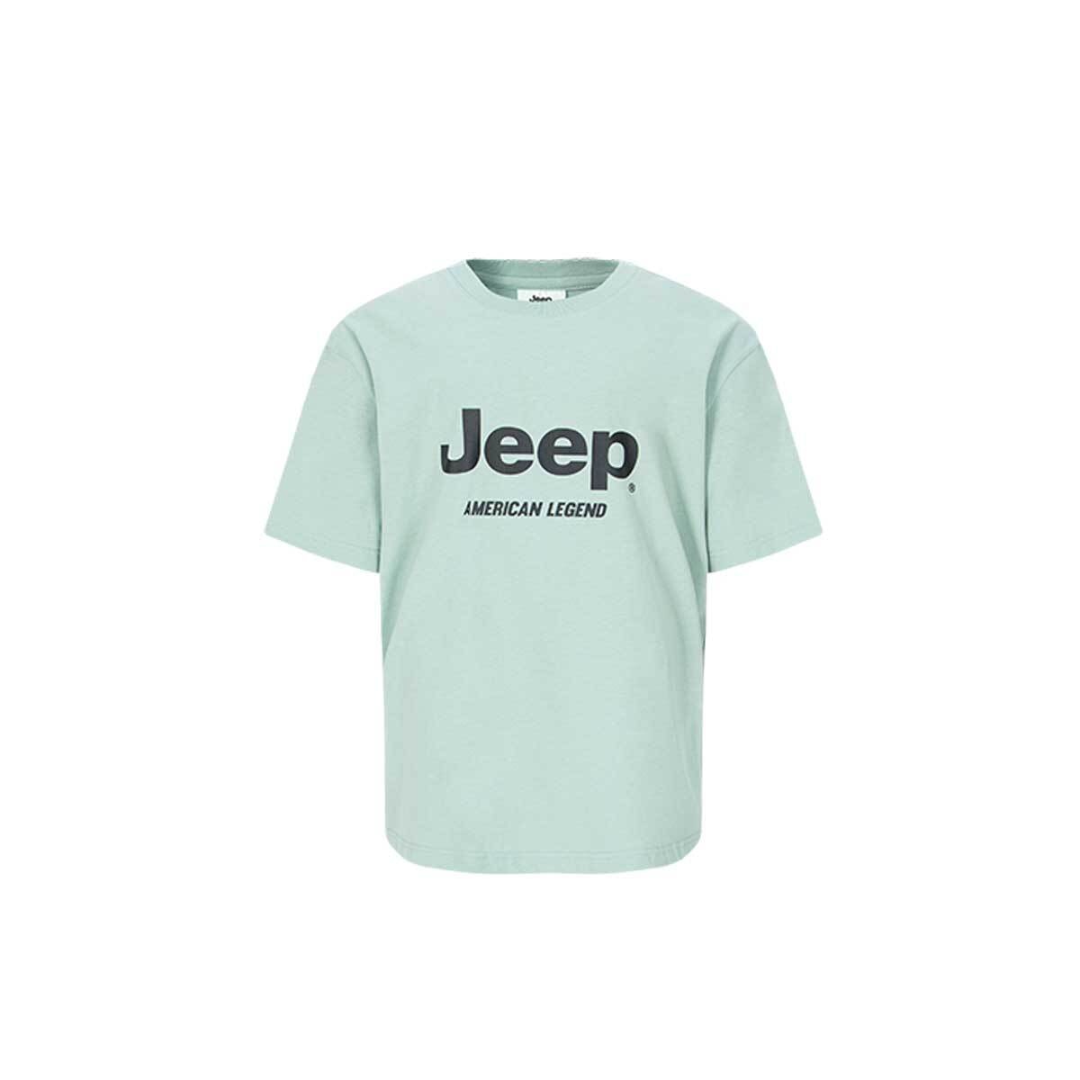 Jeep 키즈 반소매 로고 티셔츠 - 민트