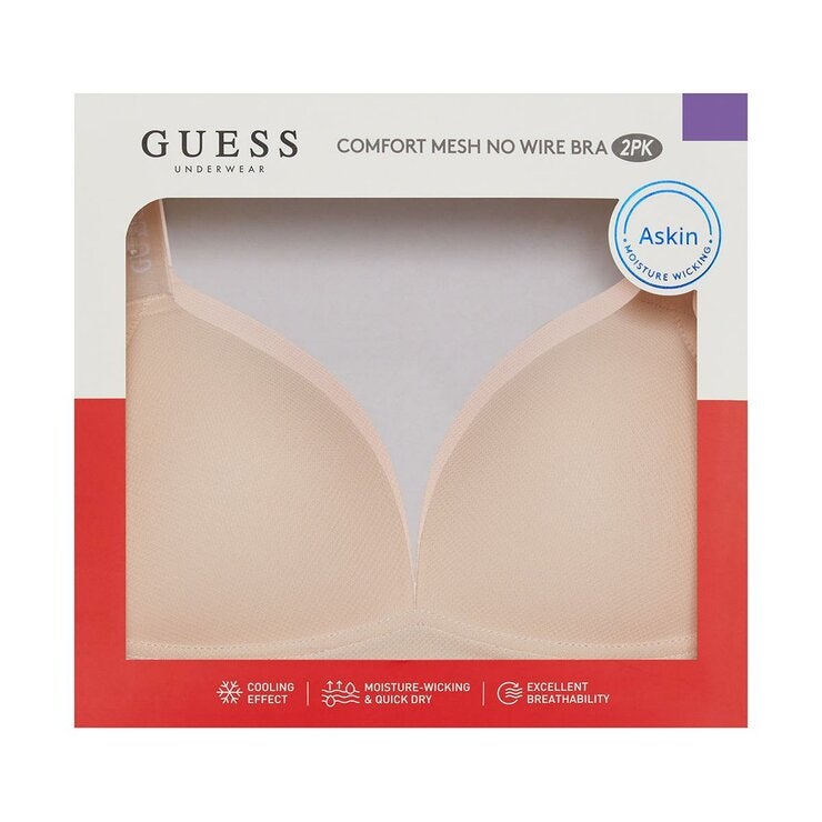 게스 메쉬 노와이어 로고밴드 브라 2매 게스 메쉬 노와이어 로고밴드 브라 2매