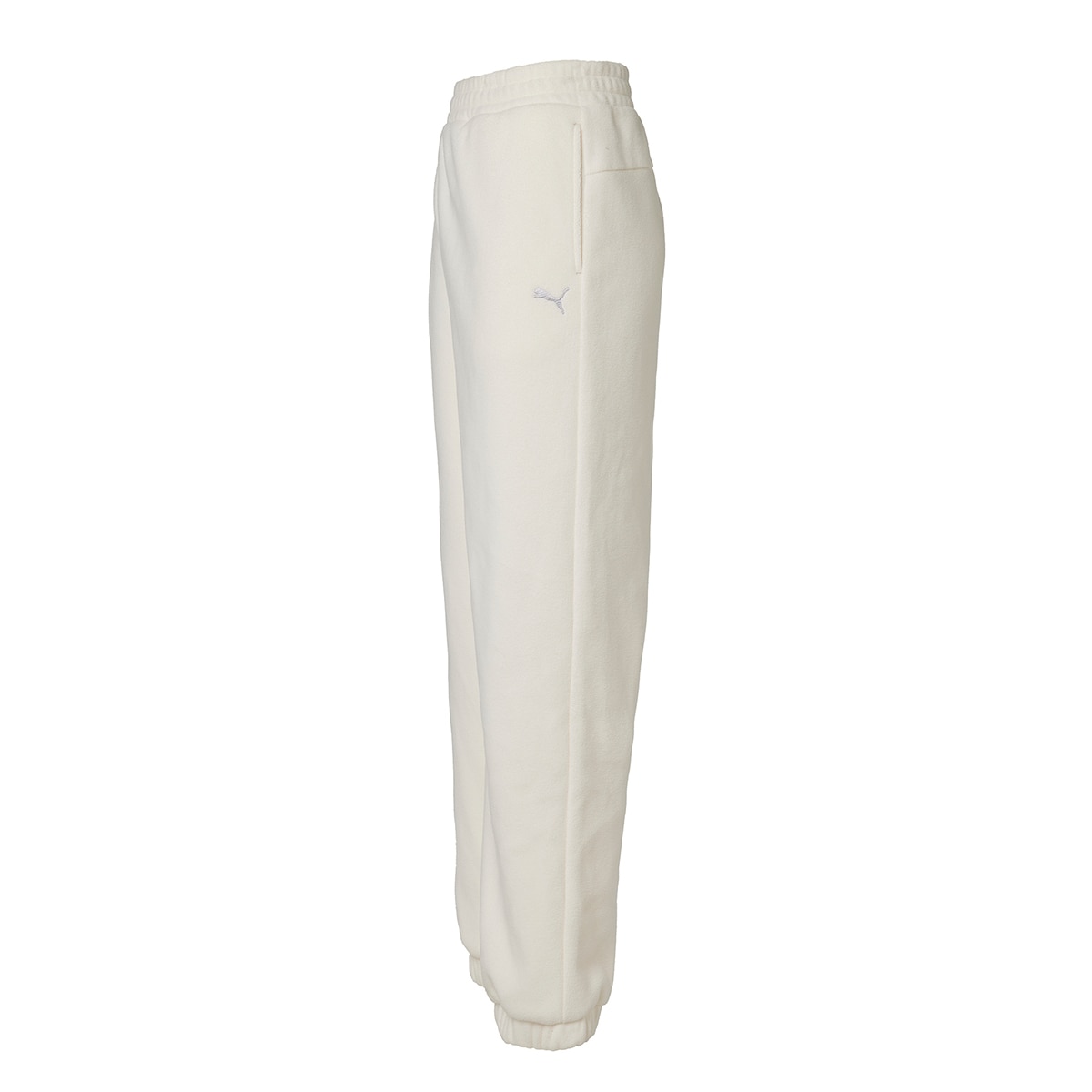 푸마 여성 마이크로 플리스 조거 팬츠 - 화이트 푸마 여성 마이크로 플리스 조거 팬츠 - 화이트