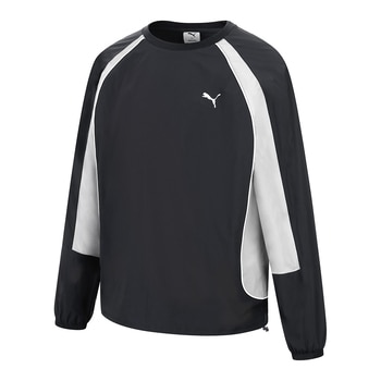 푸마 남성 긴소매 액티브 우븐 크루