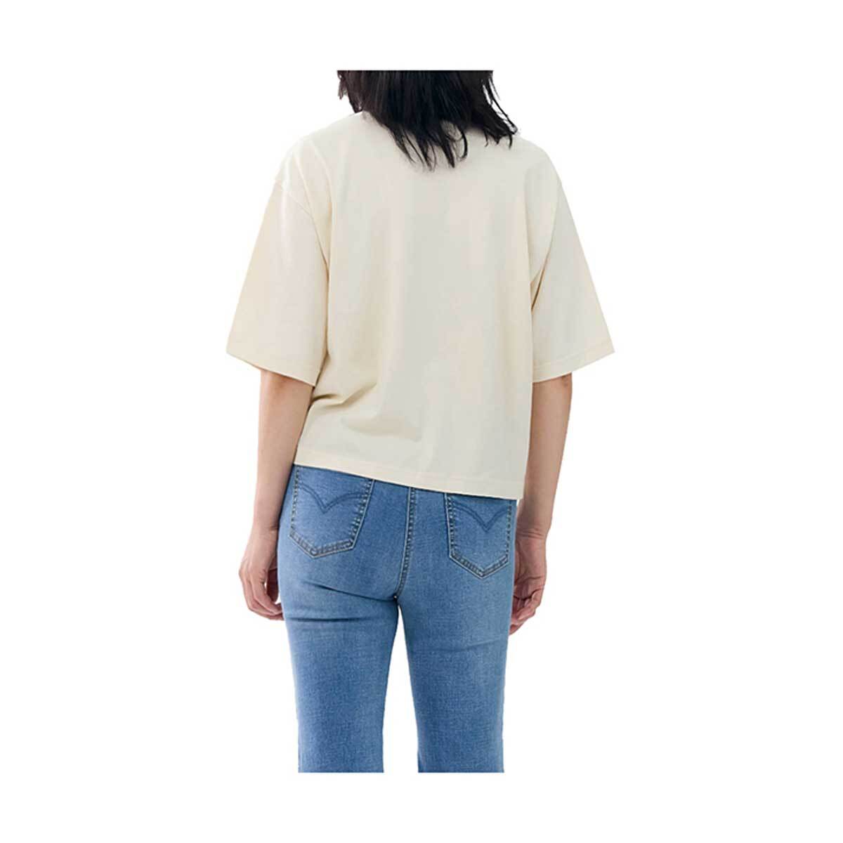 마리끌레르 여성 반소매 티셔츠 - 베이지