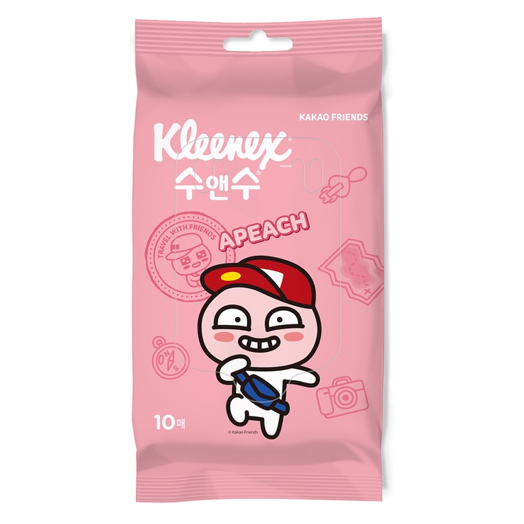 크리넥스 수앤수 여행용 물티슈 10매x 6 x 12팩