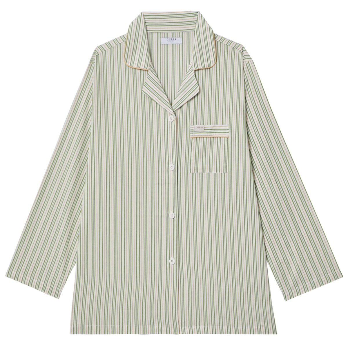 게스 여성 코튼 파자마 세트 - 리프 스트라이프