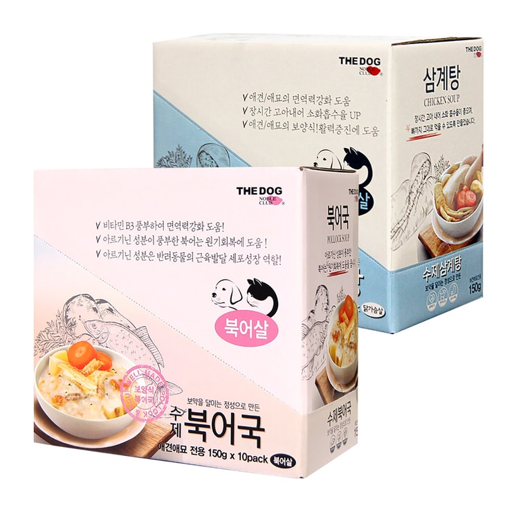 더독애견애묘 수제 삼계탕/북어국 150g x 10 더독애견애묘 수제 삼계탕/북어국 150g x 10