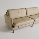 다우닝 코지 전체천연가죽 소파 3.5인