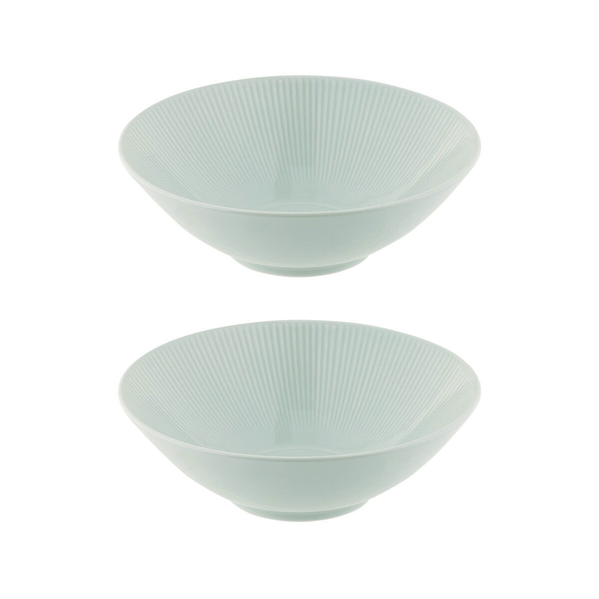 Yoon Ceramic Wide Noddle Bowl 2P - Cheongah