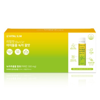 바이탈슬림 리얼컷 아이돌물 녹차 꿀맛 25ml x 30병