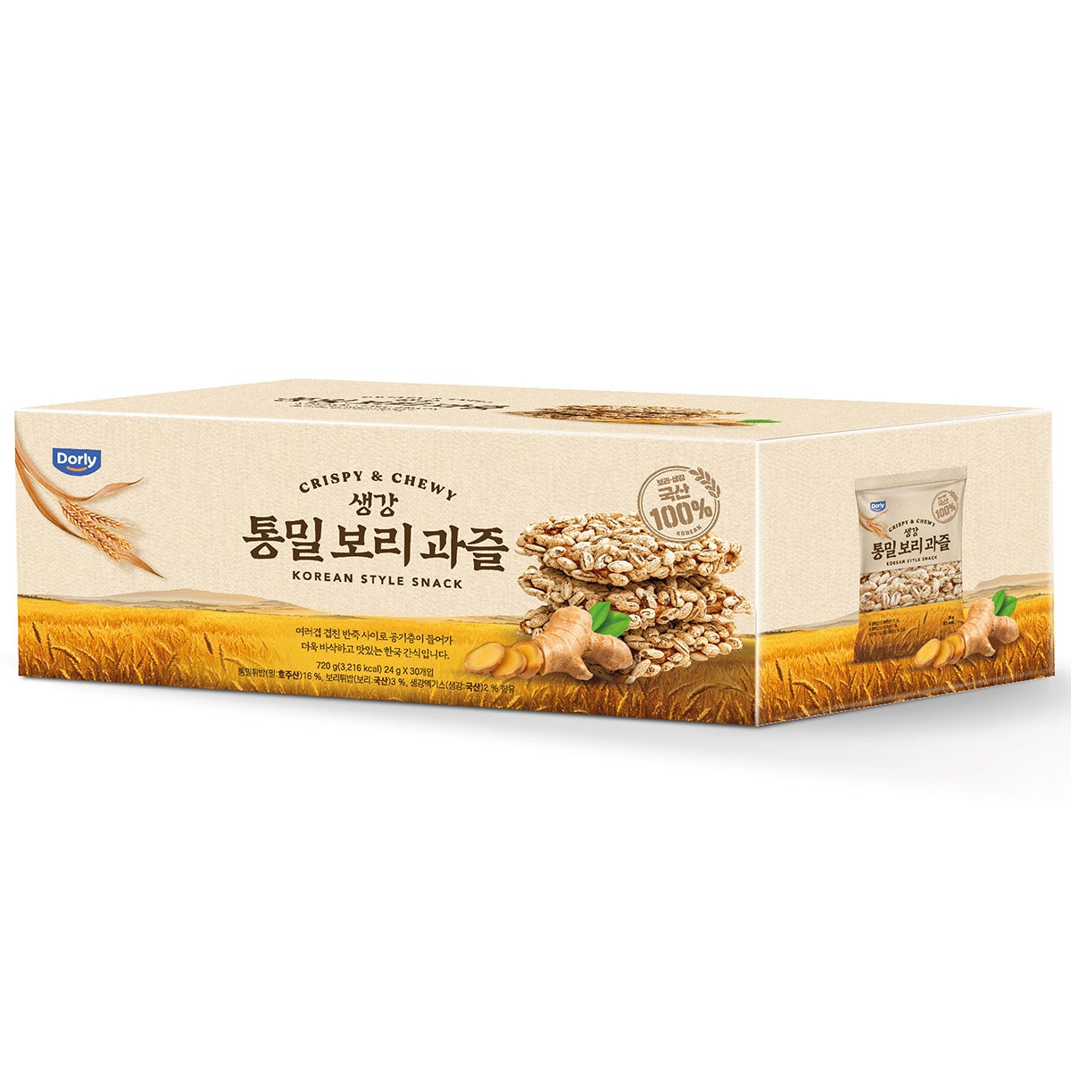 Dorly 생강 통밀 보리 과즐 720g / 24g x 30 Dorly 생강 통밀 보리 과즐 720g / 24g x 30