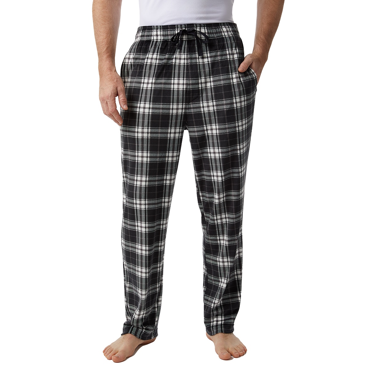 32 Degrees 성인 소프트 라운지 바지 2매 - 블랙화이트/씨블루 32 Degrees 성인 소프트 라운지 바지 2매 - 블랙화이트/씨블루