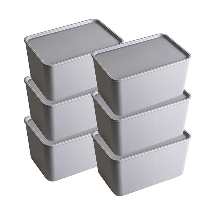 아이리스 수납박스 30L 6개입 그레이 코스트코 코리아