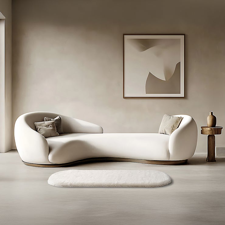 Mon Chateau 인조 밍크모 타원형 러너 러그 165x60cm Mon Chateau 인조 밍크모 타원형 러너 러그 165x60cm