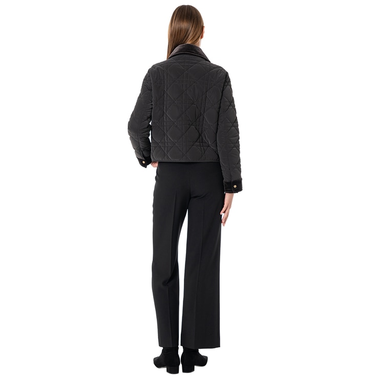 SOUP 여성 퀼트 패딩 재킷 - 브라운, S