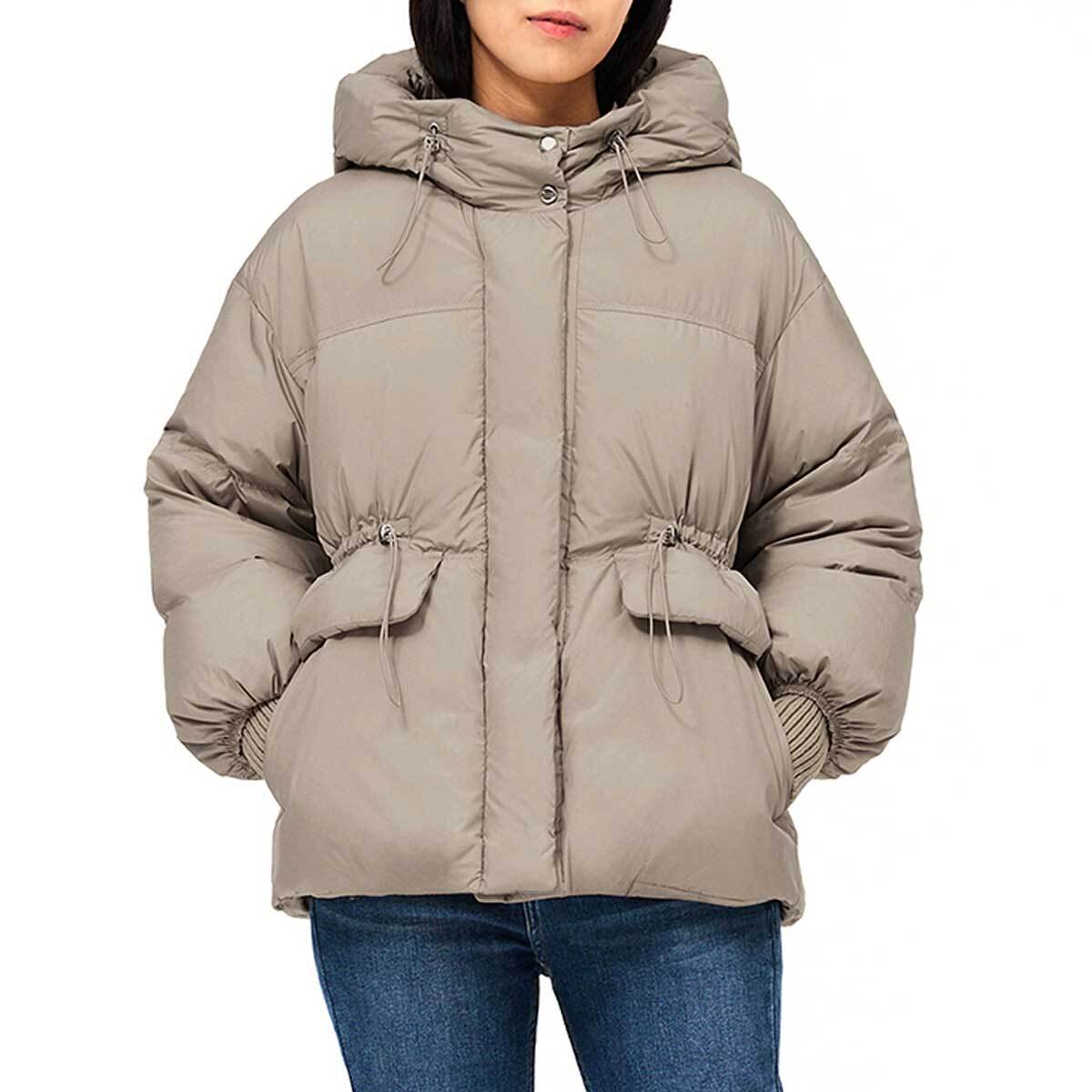 쥬시꾸뛰르 여성 아웃포켓 구스 다운 재킷