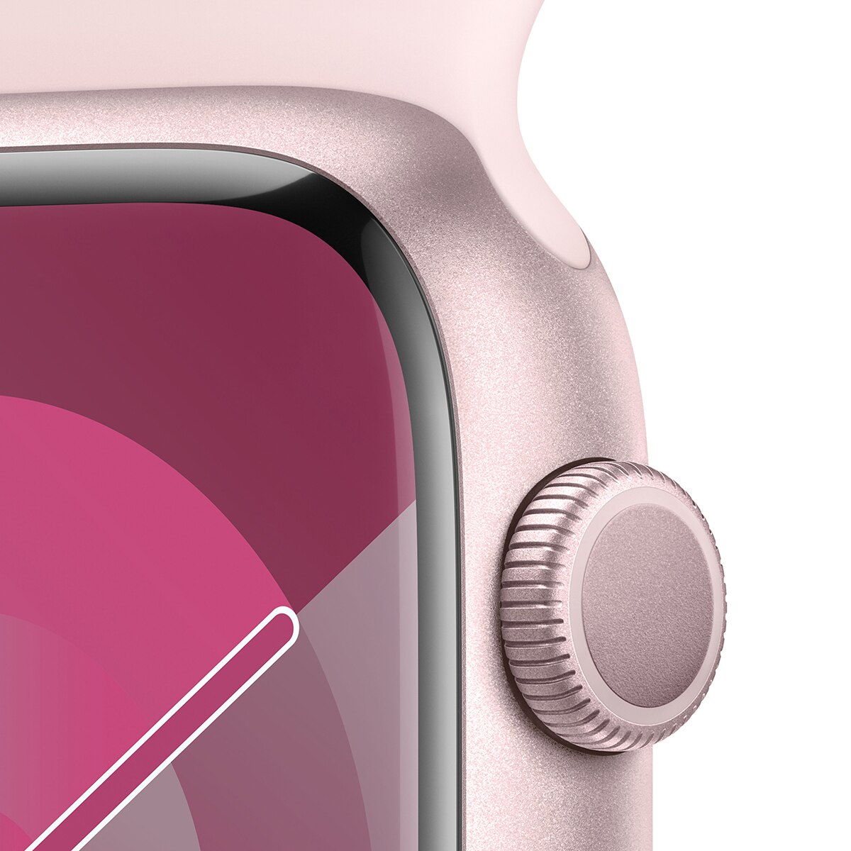 Apple Watch S9 45mm GPS PNK/LPNK 스포츠 밴드 - S/M