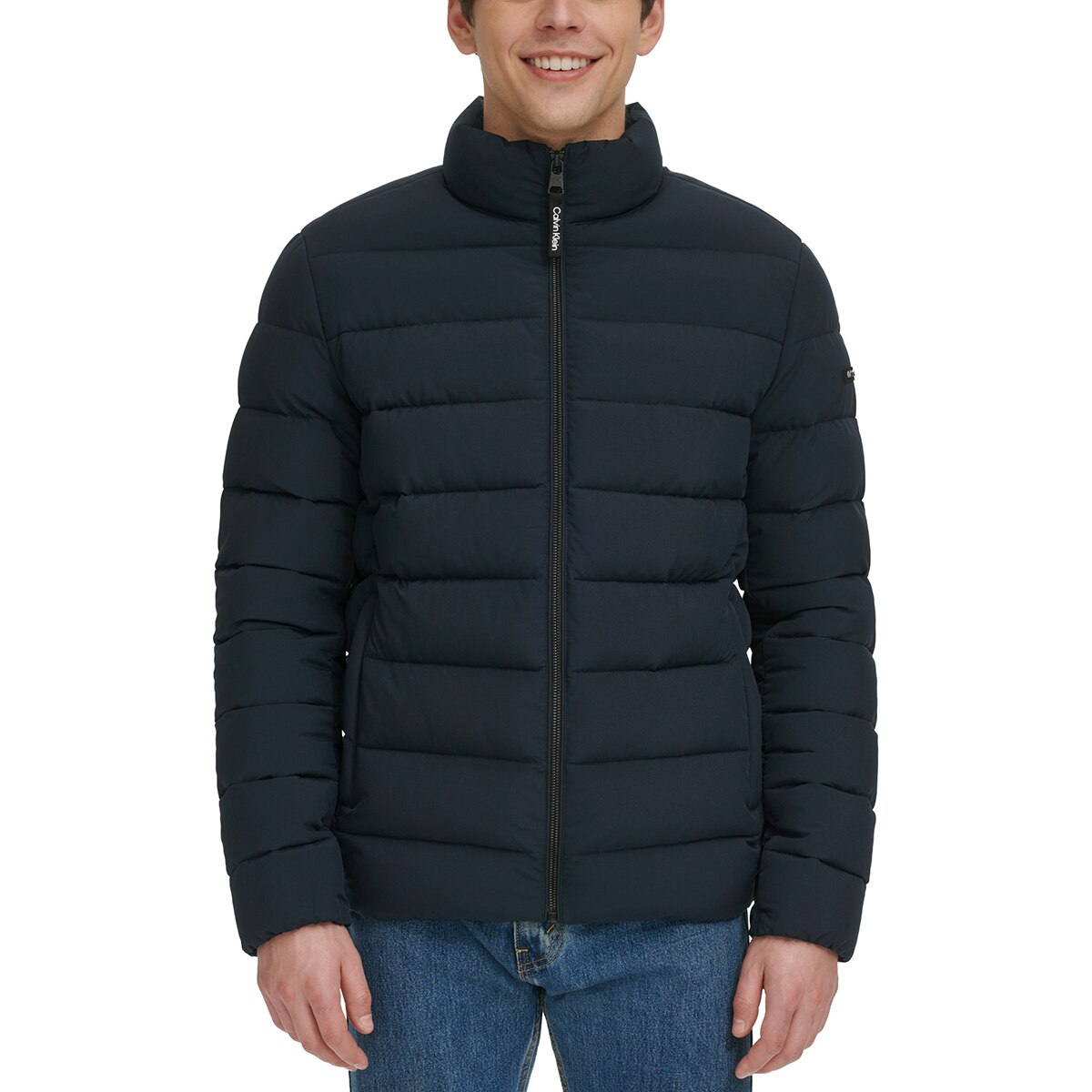 캘빈클라인 남성 스트레치 푸퍼 재킷 - 네이비, S