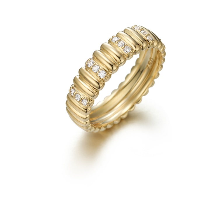 론드벨리네다이아몬드 반지 총 0.15캐럿