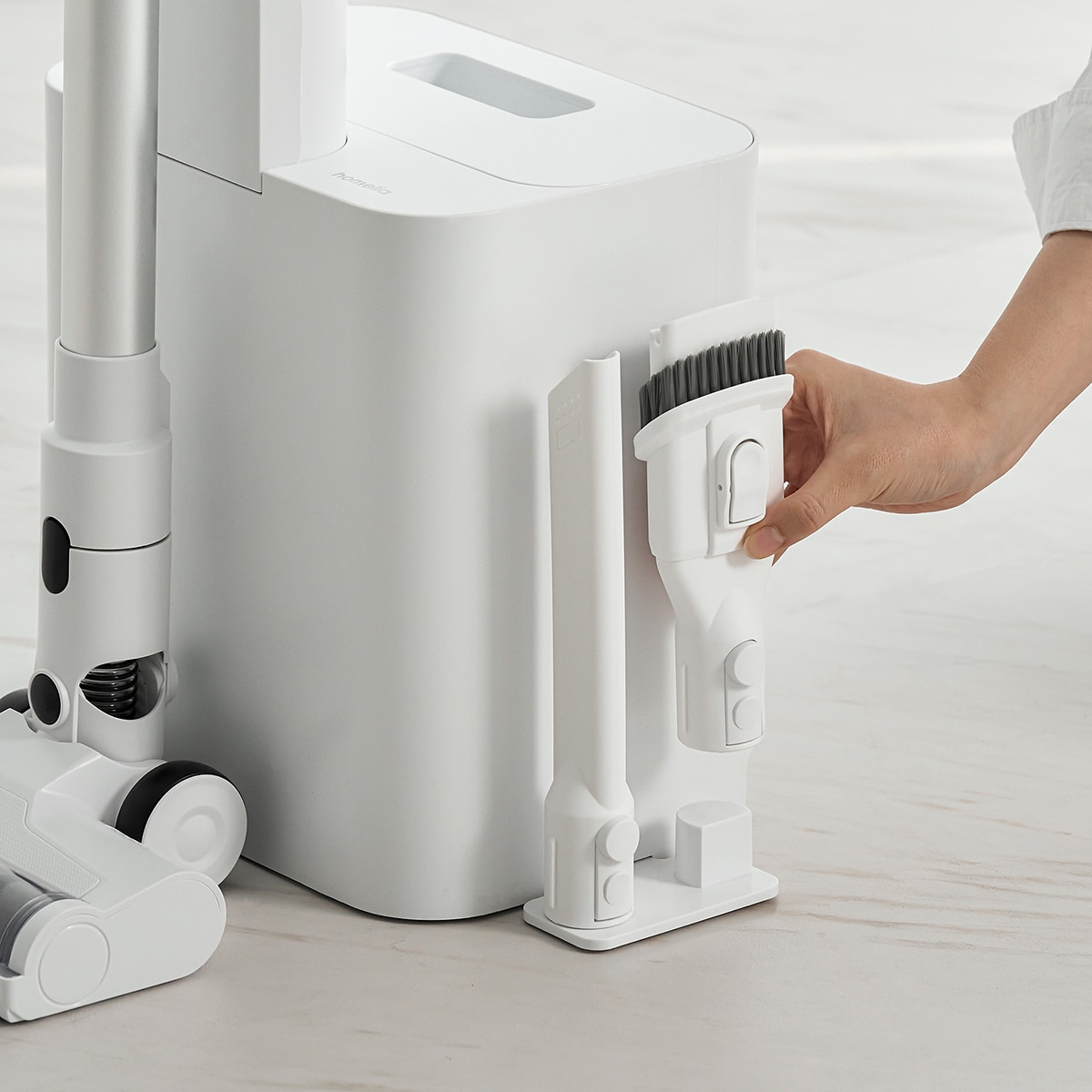 홈리아 BLDC 무선청소기 더스트셋 타워 HA-DS05-CST