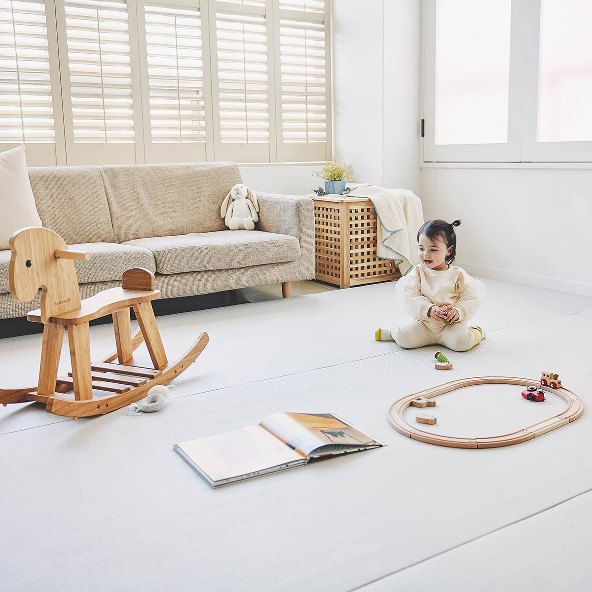 디자인스킨 셀프시공 롤매트 4m (110 x 400 x 1.6cm) - 베이직 그레이