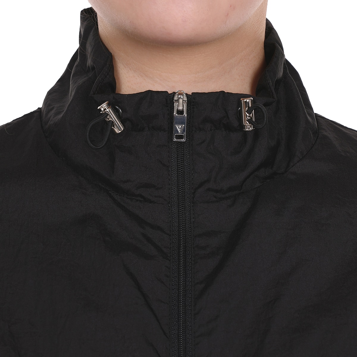 게스 여성 셔링 재킷 - 블랙, S