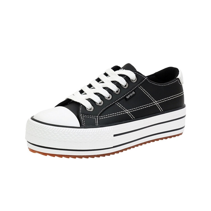 스프리스 여성 스티치 통굽 스니커즈