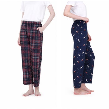 비비안 여성 라운지 바지 2pk