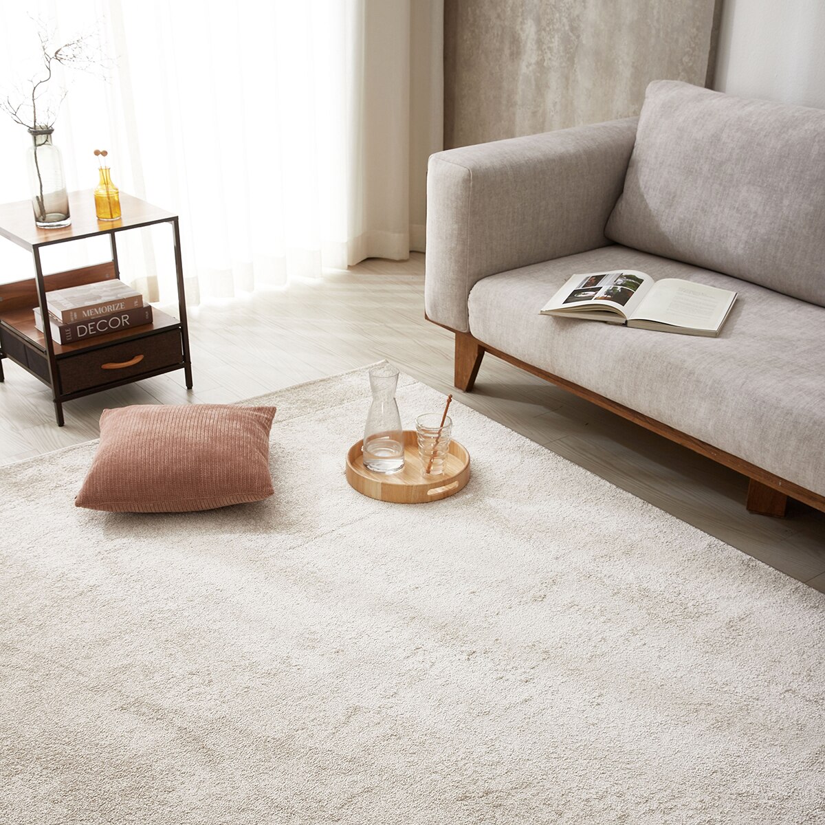 바오밥 페트라 워셔블 카페트 160x230cm - 베이지