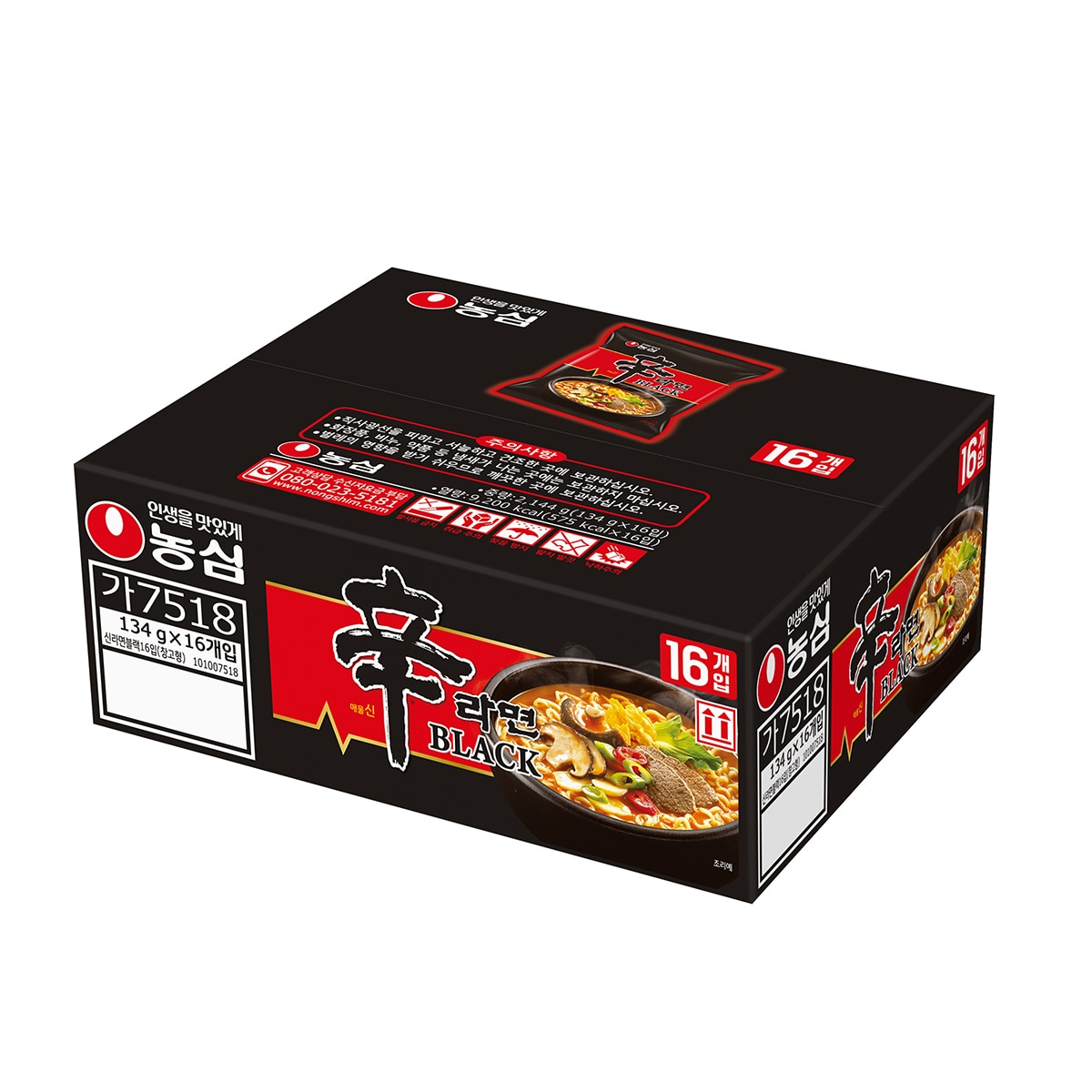 농심 신라면 블랙134g x 16입