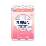 크리넥스 순수소프트 메가롤 40m x 30롤 x 2