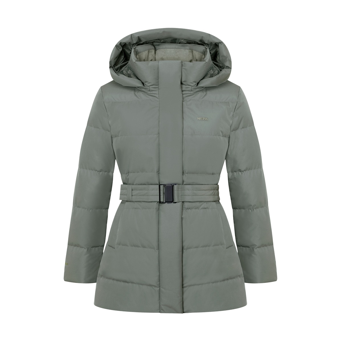 네파 여성 구스다운 벨트 재킷 - 카키 네파 여성 구스다운 벨트 재킷 - 카키