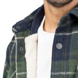 Jachs Men's Wool Blended Shirts Jacket - Green Jachs Men's Wool Blended Shirts Jacket - Green