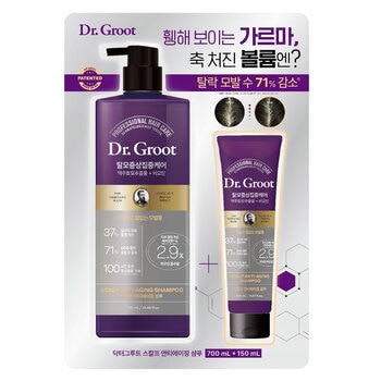 닥터그루트 탈모증상 집중케어 샴푸 700ml + 150ml
