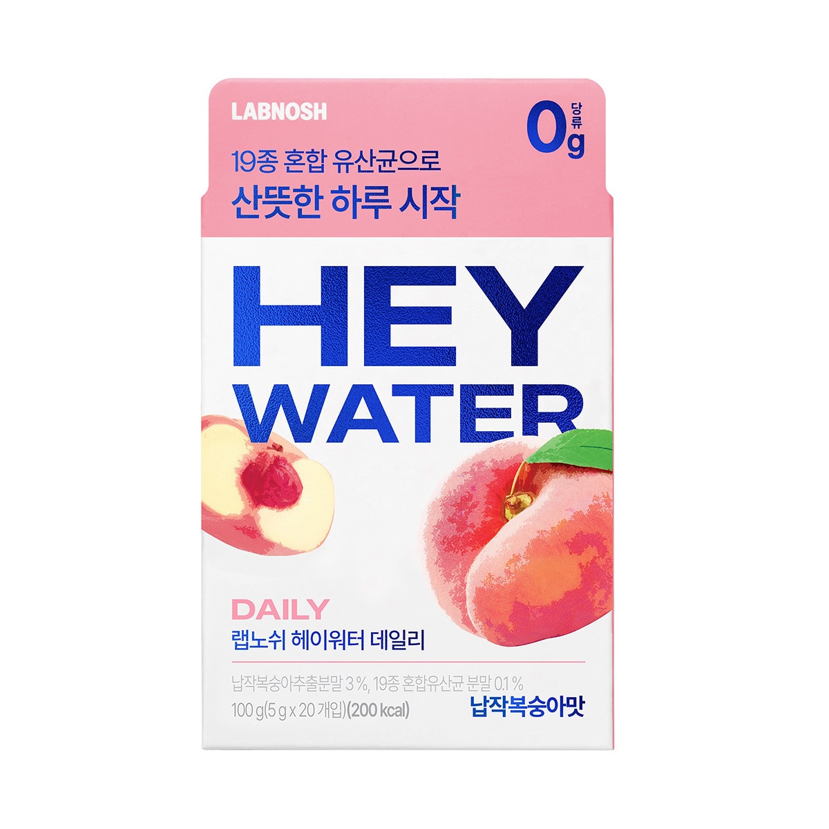 랩노쉬 헤이워터 청사과/레몬/납작복숭아 5g x 40포